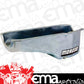 Moroso MO20180 Deep Sump Oil Pan; 6 Qt.; Wet Sump; Trapdoor Baffling; Driver Side Dipstick; Chevrolet Small Block; Clear Zinc Steel;