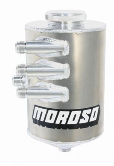 Moroso MO22683 Dry Sump Oil Tank; Three -12An Inlets; 13 In.; 5 Quart; Oil Tanks without Integral Breathers and Number 12 Breather Fitting Use w/Pn[85