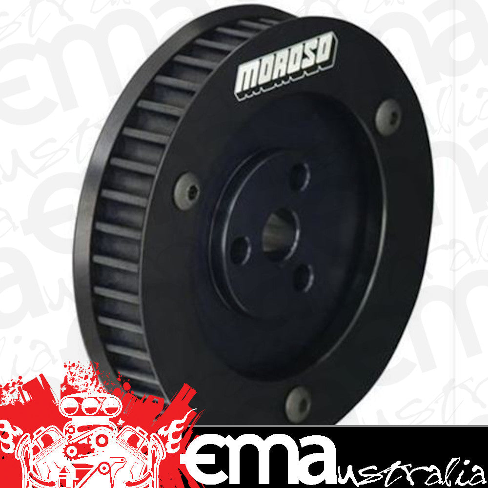 Moroso MO23534 Vacuum Pump Pulley; Driver Pulley 22; 8 Mm Tooth Technology; Fit Any 1.00 In. Mandrel w/ 1/8 Keyway Slot; Black Anodized;