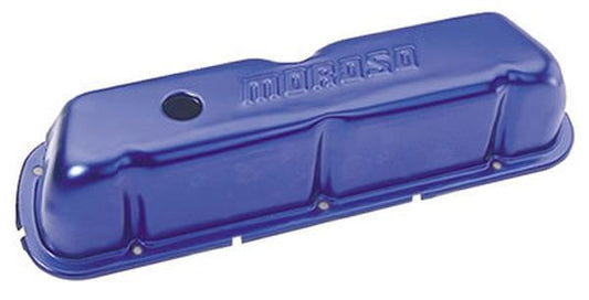 Moroso MO68191 Ford SB 302-351W Tall Stamped Alloy Valve Covers Blue Anodised