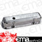 Moroso MO68281 Valve Covers Tall Steel Chrome Logo Logo Pontiac V8 Pair