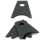 Competition Engineering MOC3424 Brackets Chassis Tab 1/8 In. Flat Steel Accepts 1 5/8 In. Tube 1//2 In. Hole Natural (Set of 4)