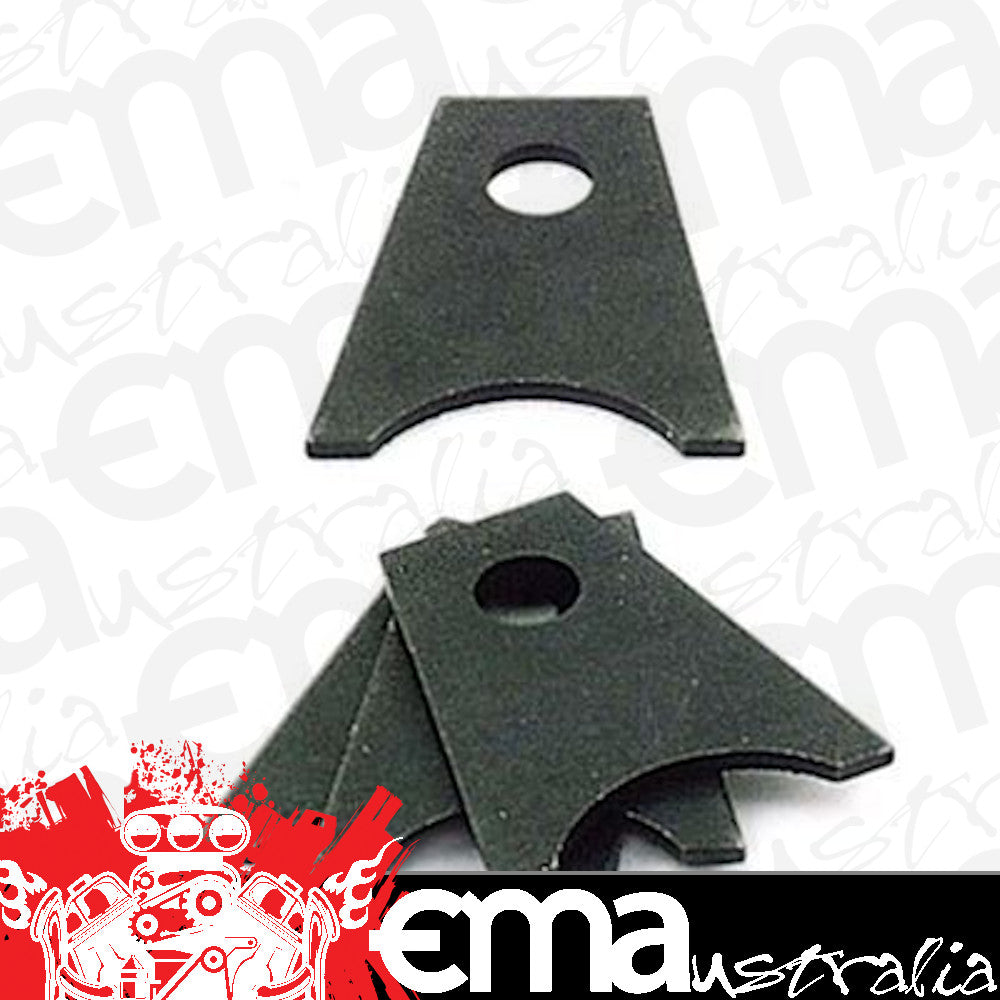 Competition Engineering MOC3424 Brackets Chassis Tab 1/8 In. Flat Steel Accepts 1 5/8 In. Tube 1//2 In. Hole Natural (Set of 4)