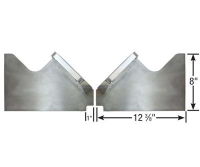 Competition Engineering MOC4012 Front Motor Plate Chrysler 5.7/6.1/6.4L 2-Piece Dimensions: 12-3/8' L x 12' H
