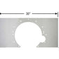 Competition Engineering MOC4056 Motor Plate Mid-Mount Aluminium 0.188 In. Thick Chrysler 273-360 Kit