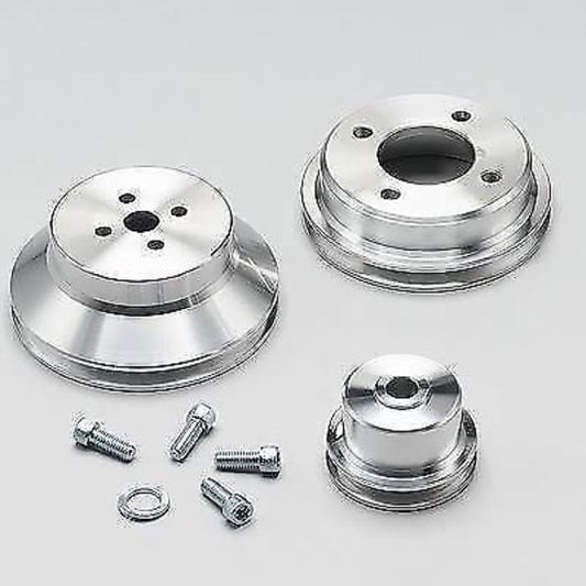 March Performance Products MPP1810 March Performance Alloy V Belt Pulley Kit Ford BB 385 Series 429-460Cid