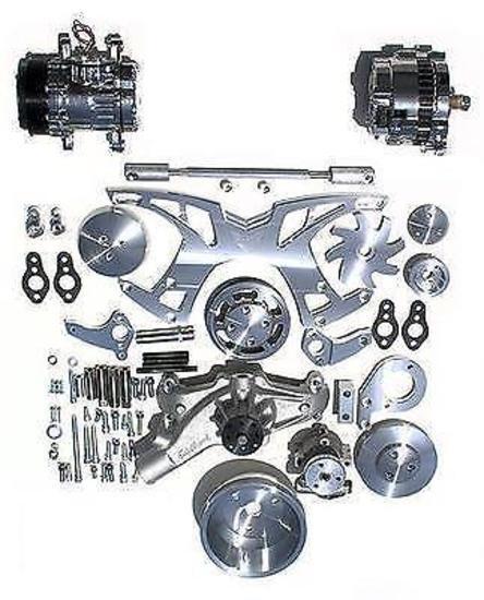 March Performance Products MPP21250 March Performance Serpentine Kit P/S & A/C Chev BB 396-454 Short Pump