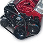 March Performance Products MPP21695-08 March Sport Track Serpentine Kit Black Chev SB V8 w/ P/S No A/C