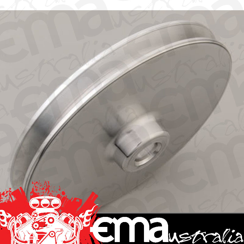 March Performance Products MPP510 March Performance Polished Aluminium Power Steer Keyway Pulley 5/8" Shaft Size 5-3/4" Billet Aluminium suit Chevy