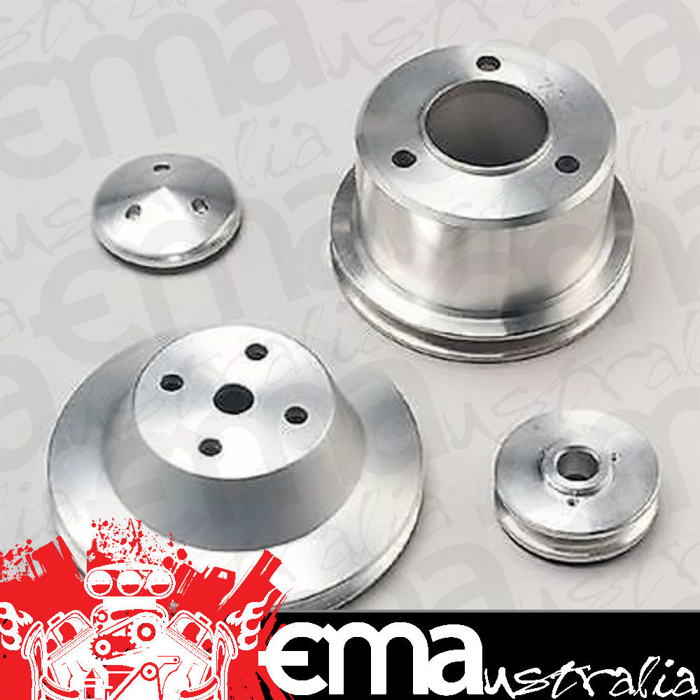 March Performance Products MPP7005 March Performance 1-Groove V-Belt Pulley Set suit Long Pump Chev BB V8