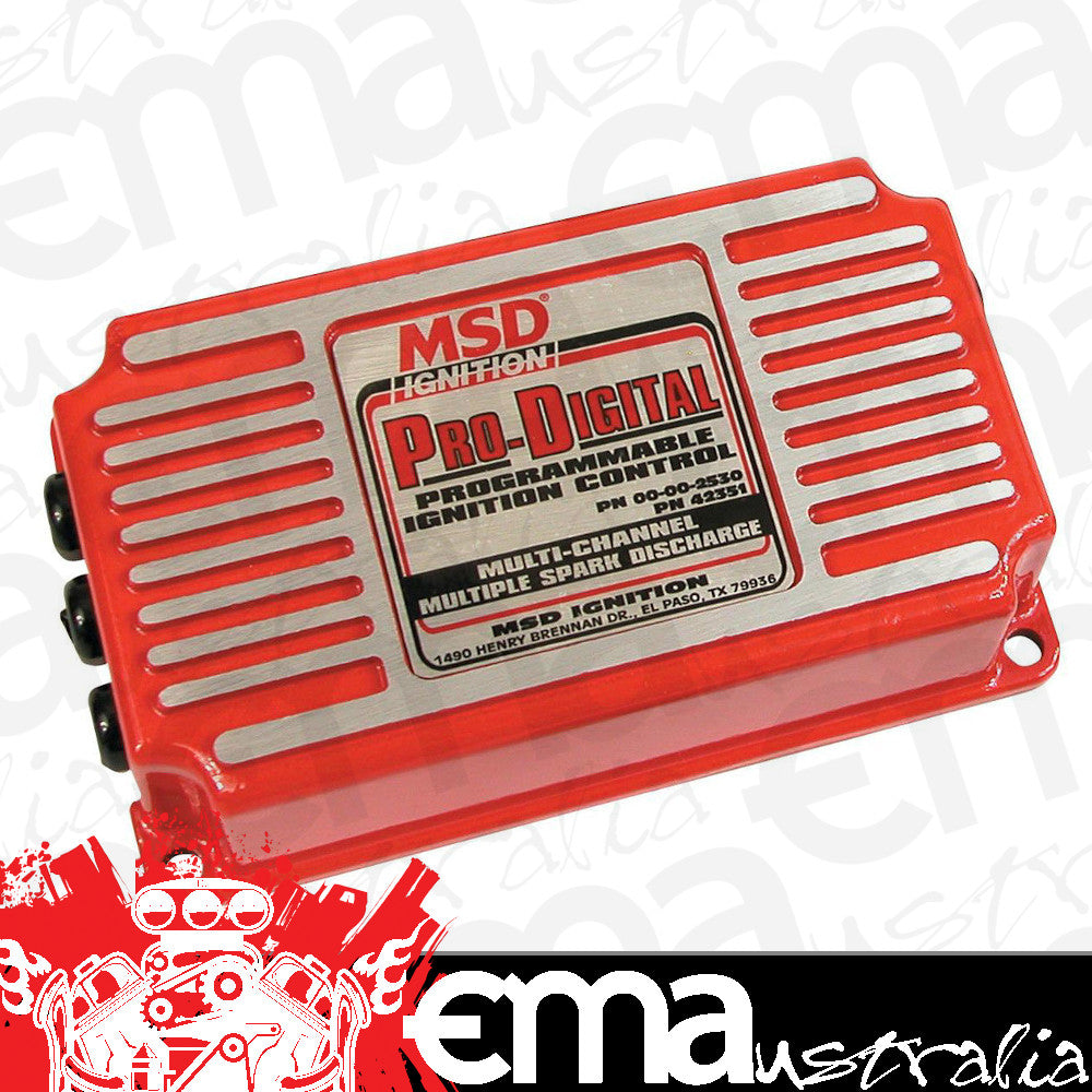 MSD Ignition MSD42351 Multi-Channel Water Craft Ignition Control Box Red Three Stage