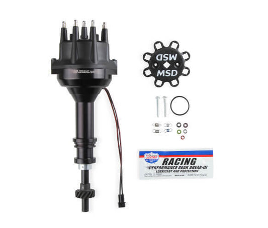 MSD Ignition MSD857731 Pro Billet Distributor Black suits Ford 351C-460 V8 Steel Gear