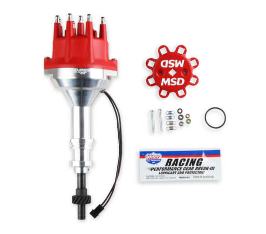 MSD Ignition MSD85786 Pro-Billet Small Base Distrib suits Ford 351W V8 Steel Gear