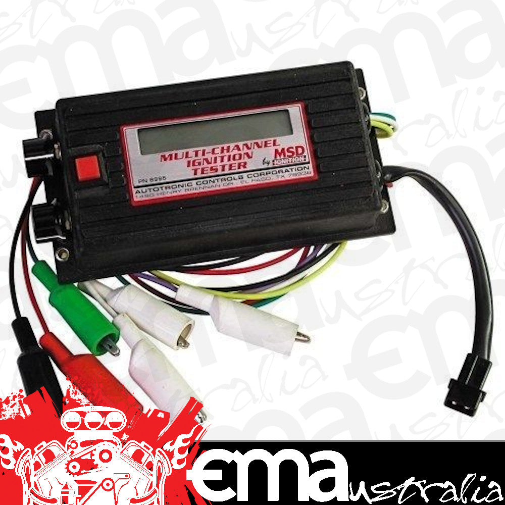 MSD Ignition MSD8996 Multi-Channel Digital Ignition Tester 4/6/8 Cyl Lcd Display 8996