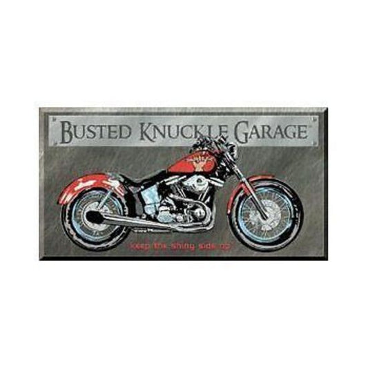 Metal Sign MSI-1165 Busted Knuckle Garage Bike 16" x 12.5"