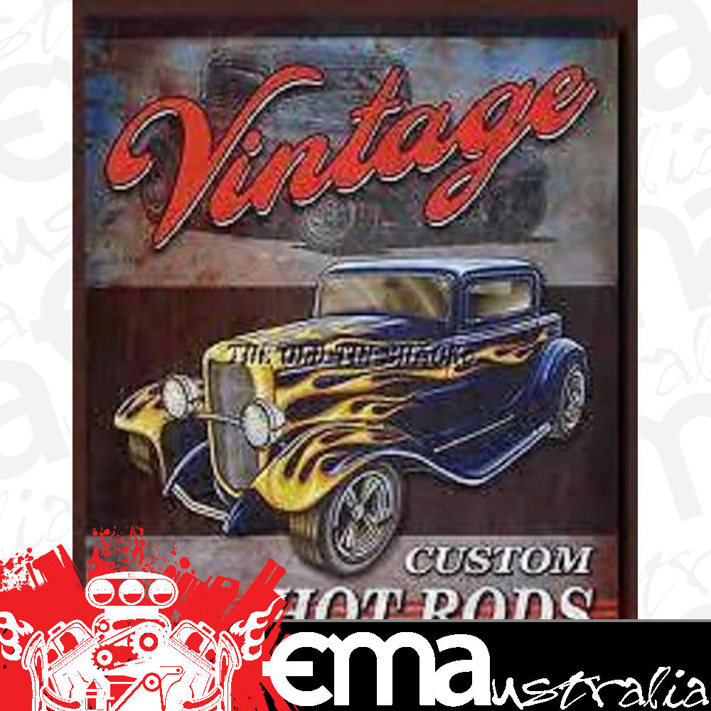 Metal Sign MSI-1567 Custom Hot Rods 16" x 12.5"
