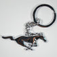 Engine Master Australia MUSTANG2020 Chrome Ford Mustang Galloping Horse Keyring Key Chain 2016 2017 2018 2019 2020
