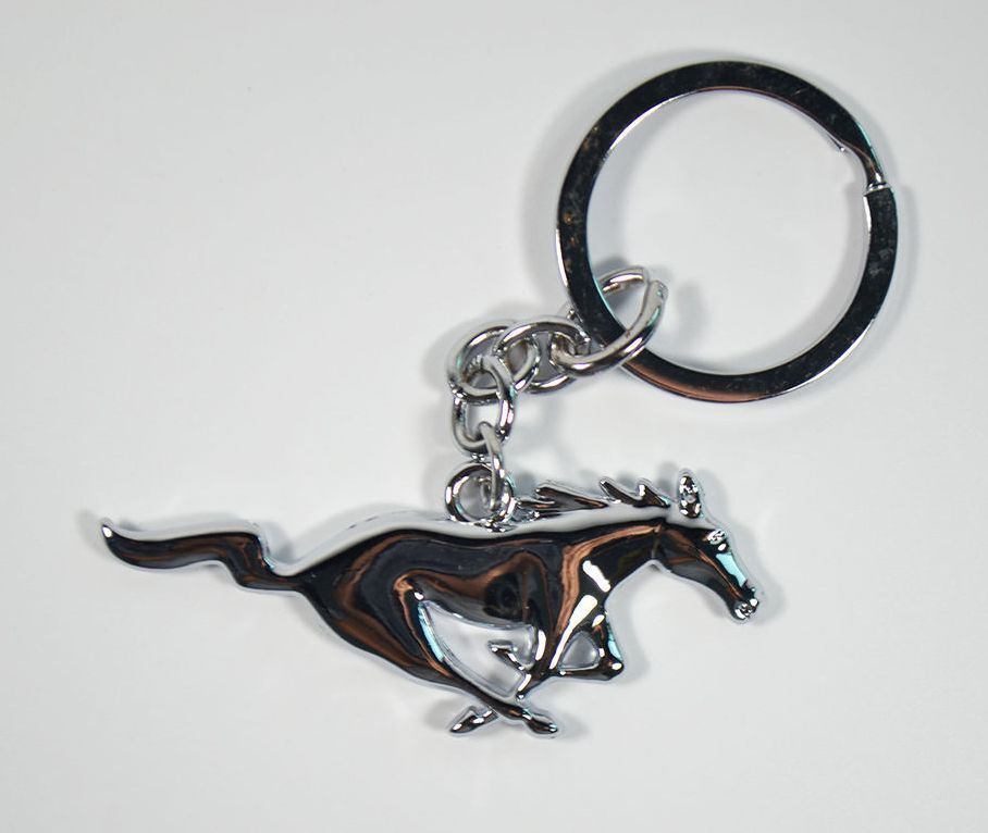 Engine Master Australia MUSTANG2020 Chrome Ford Mustang Galloping Horse Keyring Key Chain 2016 2017 2018 2019 2020
