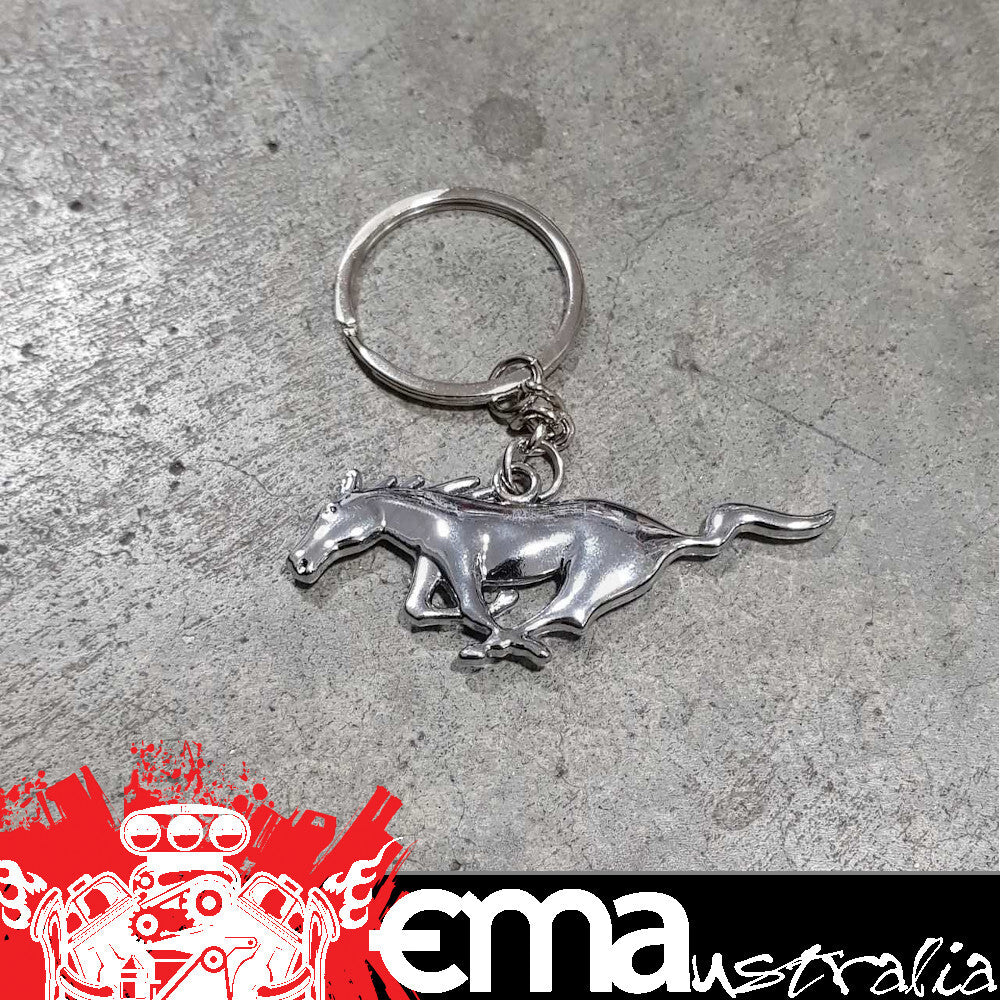 Engine Master Australia MUSTANG2020 Chrome Ford Mustang Galloping Horse Keyring Key Chain 2016 2017 2018 2019 2020