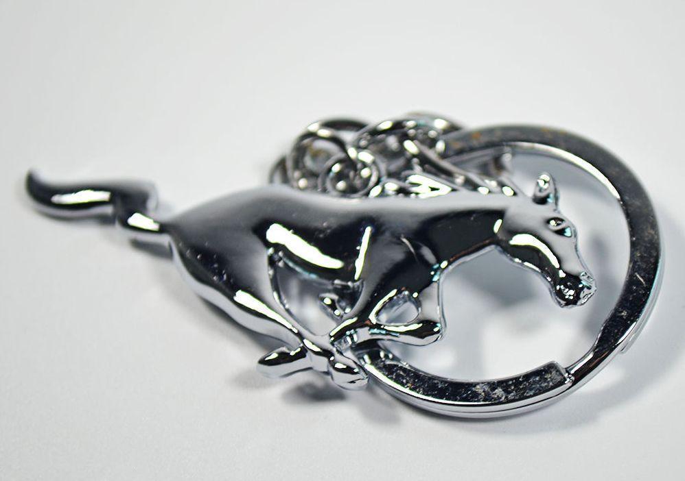 Engine Master Australia MUSTANG2020 Chrome Ford Mustang Galloping Horse Keyring Key Chain 2016 2017 2018 2019 2020