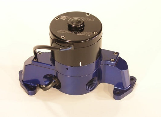 Meziere MZWP173B Electric Water Pump Fits Small Block Ford 1994 & Up Blue Finish 35Gpm Standard Motor