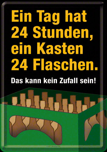 Nostalgic-Art 5110152 Metal Card 24 Stunden