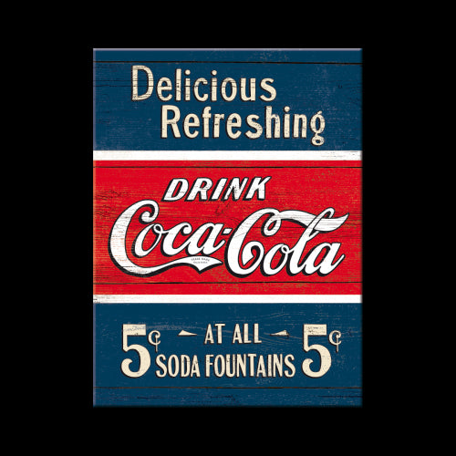 Nostalgic-Art 5114322 Magnet Coca Cola Blue/Red