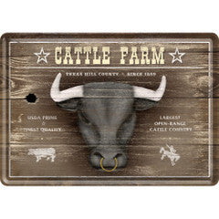 Nostalgic-Art 5116595 Metal Card Cattle Farm