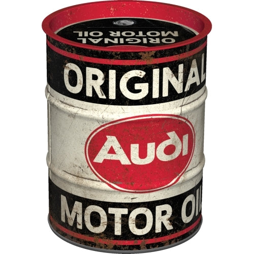 Nostalgic-Art 5131511 Money Box Oil Barrel Audi Original Motor Oil