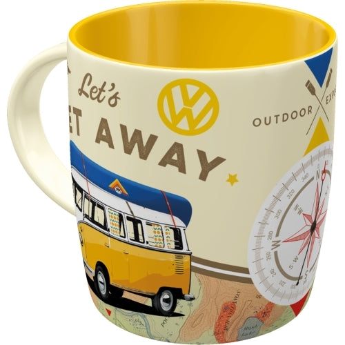 Nostalgic-Art 5143032 Mug VW Bulli - Let's get Away