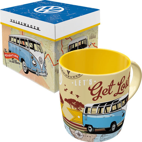 Nostalgic-Art 5143130 Mug and Gift Box Set Volkswagen Bulli Let's Get Lost