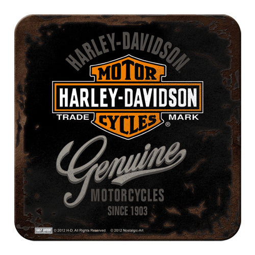 Nostalgic-Art 5146101 Coaster Harley Davidson Original Logo