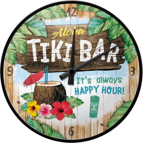 Nostalgic-Art 5151093 Wall Clock Tiki Bar