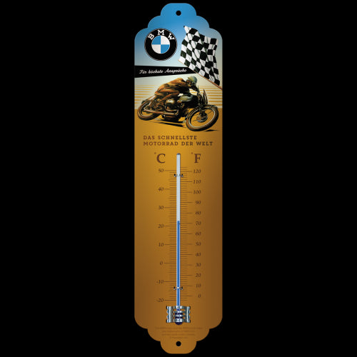 Nostalgic-Art 5180304 Thermometer BMW Brown/Blue