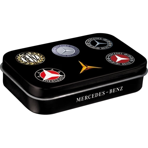 Nostalgic-Art 5182112 Mint Box XL Mercedes-Benz Logo Evolution