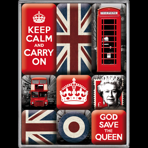 Nostalgic-Art 5183059 Magnet Set Keep Calm