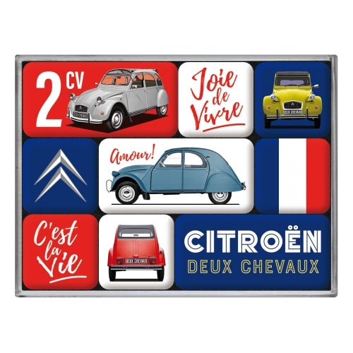 Nostalgic-Art 5183126 Magnet Set Citroen 2CV C'est La Vie