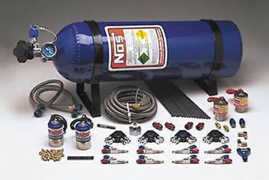 Nitrous Oxide (NOS) NOS04431 Pro Race Fogger Wet Nitrous System 100-200HP Direct Port 4Cyl 04431