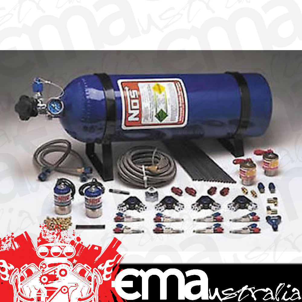 Nitrous Oxide (NOS) NOS04431 Pro Race Fogger Wet Nitrous System 100-200HP Direct Port 4Cyl 04431