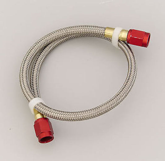 Nitrous Oxide (NOS) NOS15051 Stainless Steel Braided Hose -3 AN Female to -3 AN Female 18" Red 15051