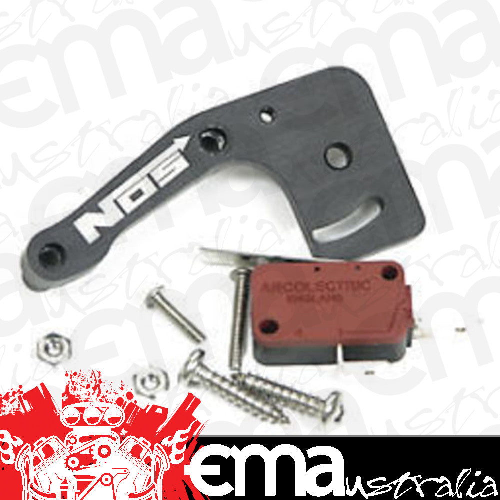 Nitrous Oxide (NOS) NOS16512 Billet Microswitch Bracket Kit 4150 & 4150HP Black Anodized