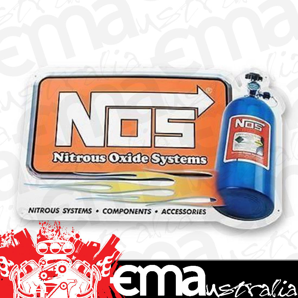 Nitrous Oxide (NOS) NOS19327 Metal Sign 24" Long X 14" High