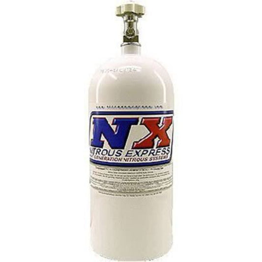 Nitrous Express NX11150 Nitrous Bottle 6.810'' 15 lb Aluminum 16.562'' Length White (each)