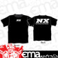 Nitrous Express NX16503 4X Black T-Shirt w/ White NX
