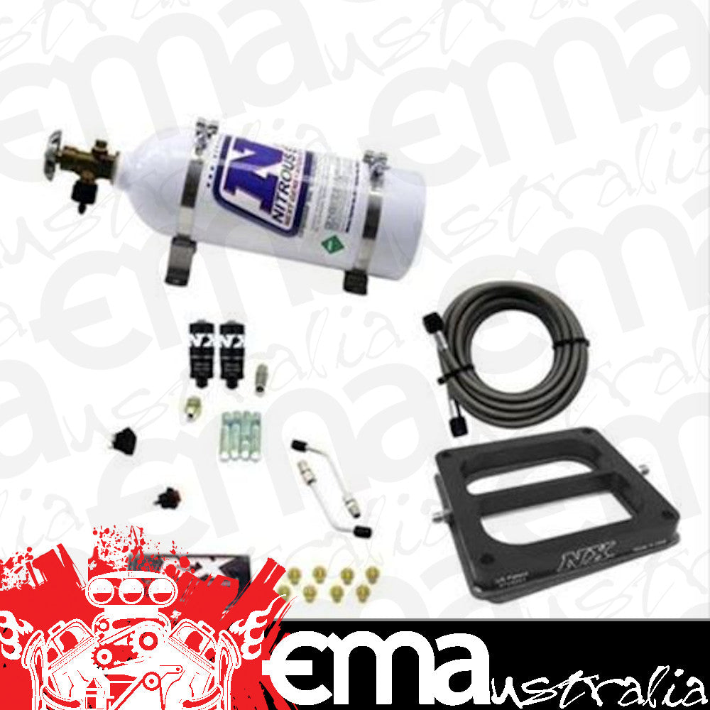 Nitrous Express NX40070-05 Nitrous System 5 lb Bottle Hitman Dominator 100-150-200 HP Kit