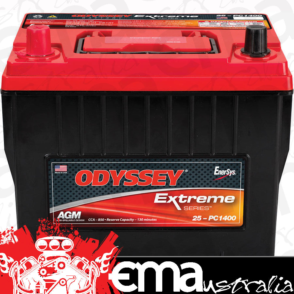 Odyssey OD25-PC1400 Agm Dry Cell Battery 850 Cca 240.3mm L X 173.7mm W X 220.7mm H