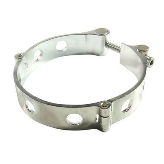 Aluminium Silicone Hose Piping Clamp 4' Silver