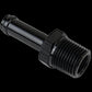 1/2 BARB TO 3/4 NPT BLACK