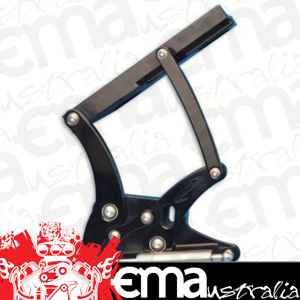 Proflow PFEBHFD02BK Bonnet Hinge Kit Billet Aluminium For Ford Mustang 67-69 Black