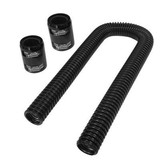 Proflow PFECHR24BK Radiator Hose Flexible Stainless Steel Black Kit .24" Length